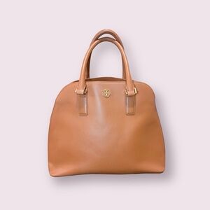 Tory Burch Robinson Open Dome Satchel Tiger's Eye